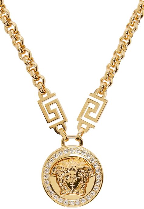 buy women versace necklace replica|14k gold versace pendant.